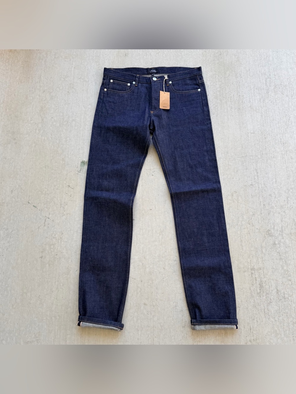 APC Selvedge Jeans Men Size 32 Petit Standard Droit Etroit New Raw